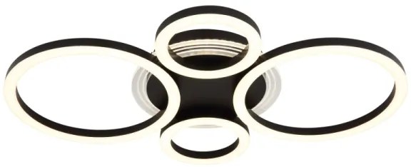 Globo 48039-40 - LED stropné svietidlo LORETTA LED/40W/230V pr. 35,5x53 cm čiern