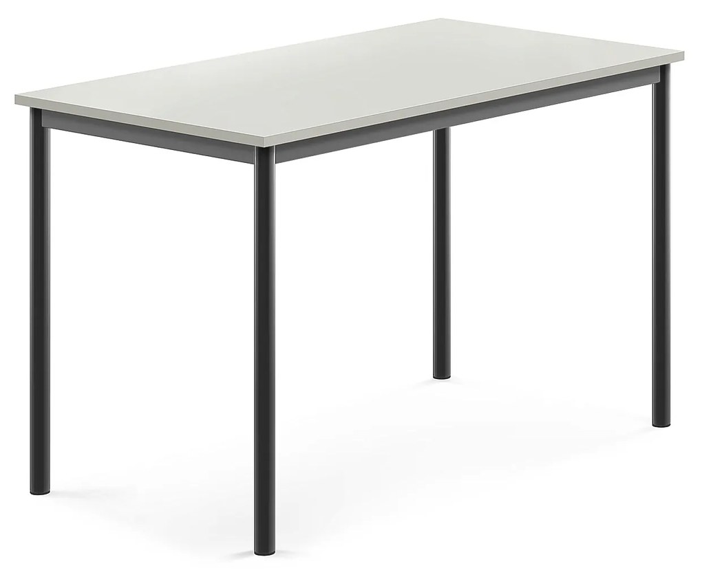 Stôl BORÅS, 1200x700x760 mm, laminát - šedá, antracit