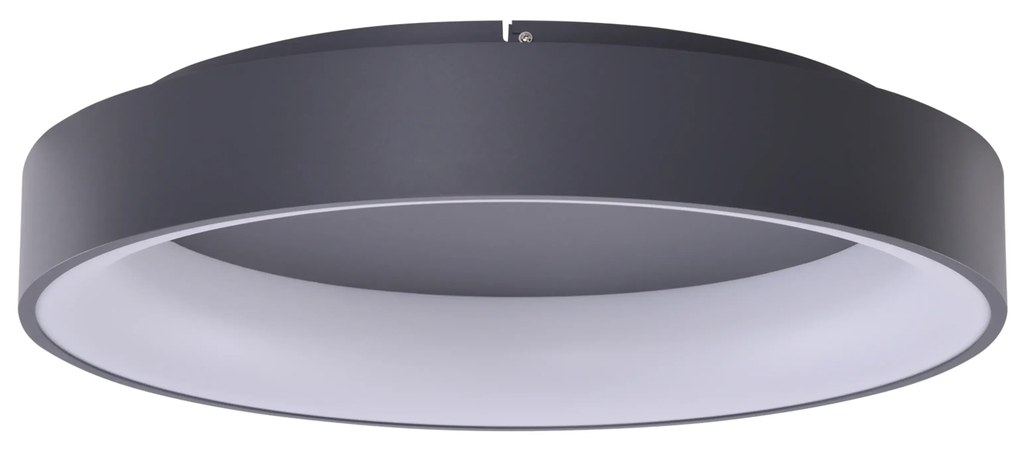 Moderné LED stropné svietidlo Solvent R 110 sivé s diaľkovým ovládačom