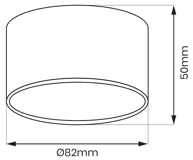 Stropné svietidlo Cyklop, 1x biele kovové tienidlo