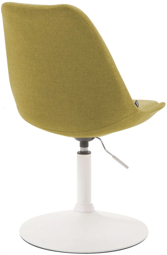 Stolička Maverick W - látka, podnož kov biela matná - Zelená