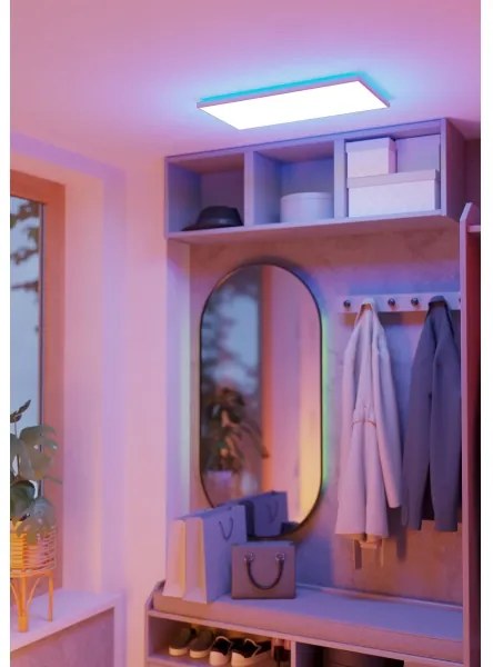 Eglo 901477 -LED RGBW St. kúpeľ. svietidlo ROVITO-Z 17,2W/230V 30x57cm IP44 biela