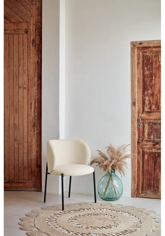 Biele čalúnené jedálenské kreslá v súprave 2 ks Mogi – Teulat