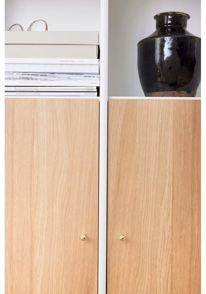 Biela knižnica v dekore duba 176x199 cm Mistral - Hammel Furniture