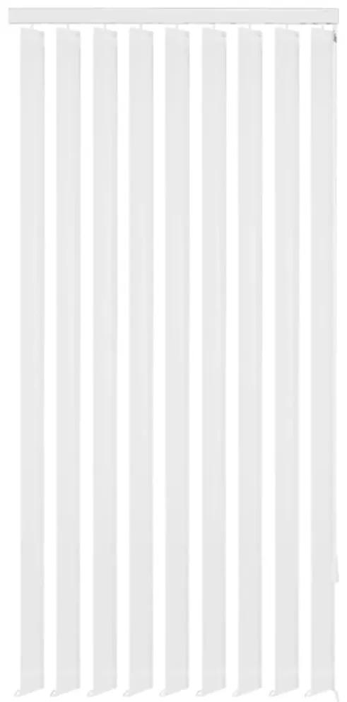 vidaXL Vertikálne látkové rolety, biele, 195x180 cm