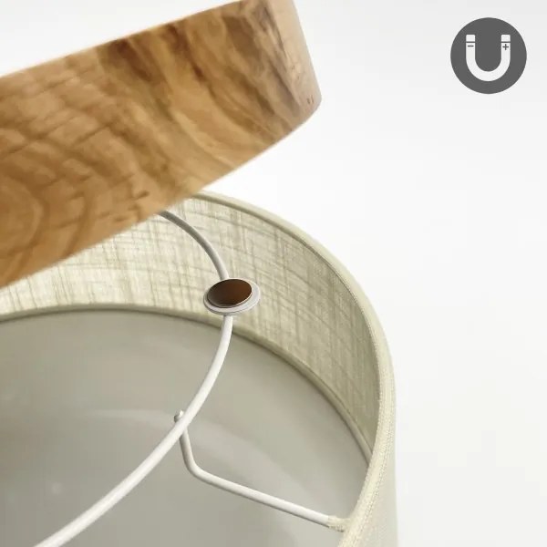 Brilagi - LED Stropné svietidlo BELLADONNA LED/20W/230V pr. 30 cm krémová/dub