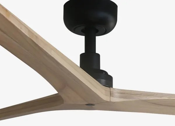 FARO 34282 -Stropný ventilátor KLIM L borovica/čierna pr. 150 cm+ diaľkové ovládanie