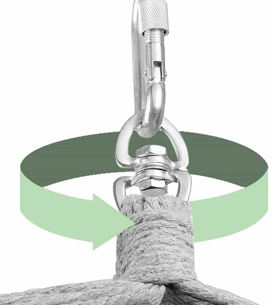 Závesné kreslo MANDY 170x100x150 cm, tmavosivé Detex