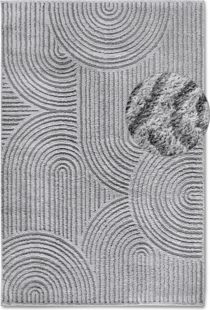 Kusový koberec Gallery 106091 Light Grey z kolekcie Elle, 200x280, šedá, obývacia izba, ELLE Decoration