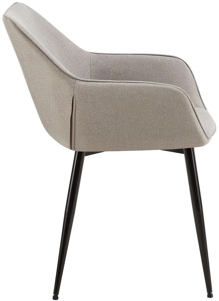 Jedálenská stolička látka Vessa - svetlo šedá