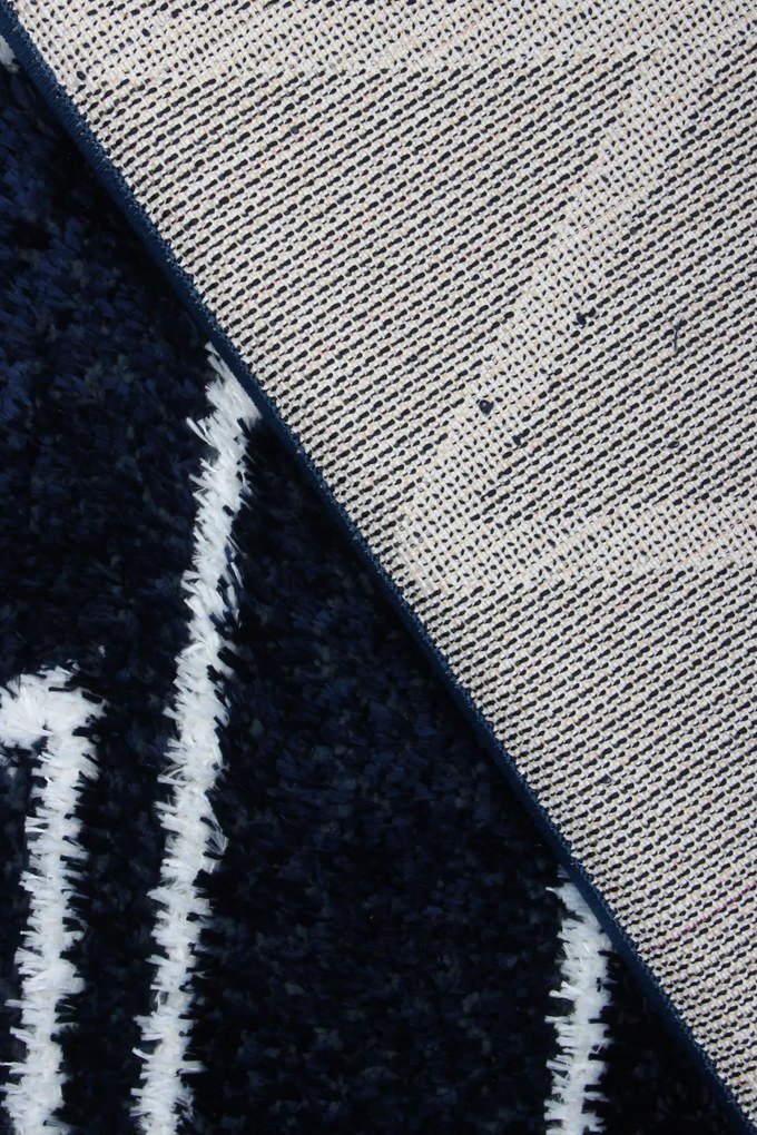 Koberec Boho 610 NAVY BLUE/CREAM rozmery koberec: 80x150 cm