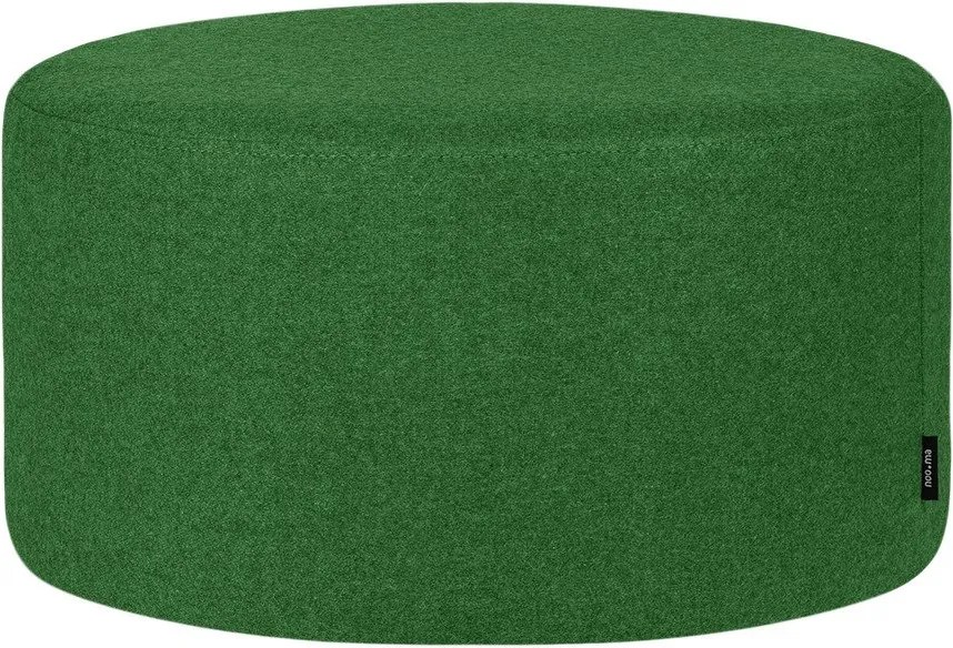 Zelený vlnený taburet Folk – noo.ma