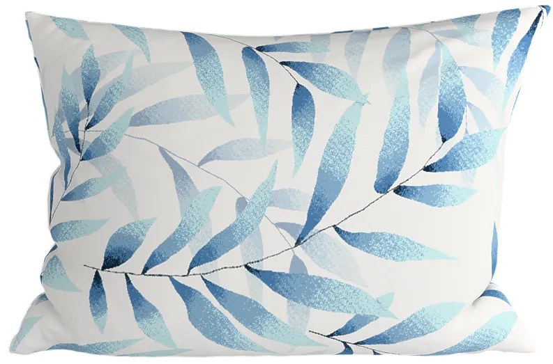 Sada 2 ks dekoračných obliečok na vankúš z mikrovlákna KOVENDI 50x70 cm, modro-biela