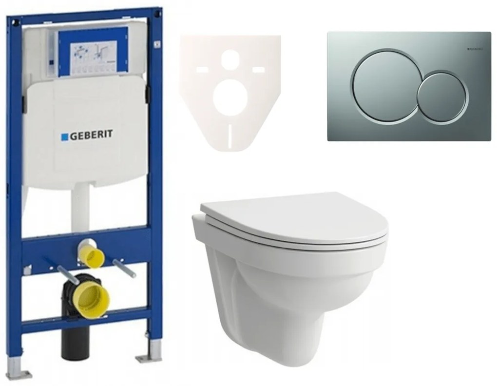 Cenově zvýhodněný závěsný WC set Geberit do lehkých stěn / předstěnová + WC Laufen Laufen Pro Nordic SIKOGES3H3