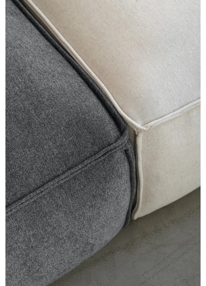 Sivá rohová pohovka (pravý roh) Flex Felix – Miuform