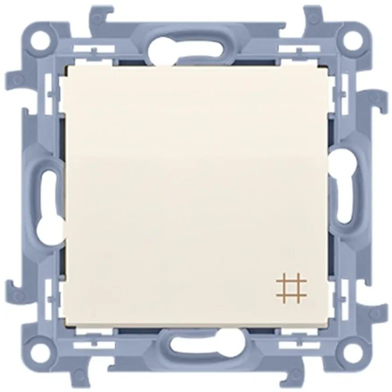 Krížový vypínač krémový CW7.01/41