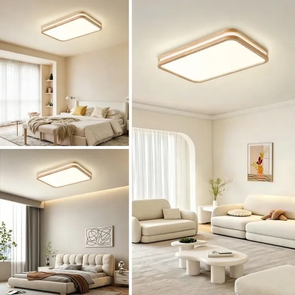 Brilagi - stmievané LED svietidlo MOLINA SQUARE LED/54W/230V dub 60x40 cm + DO