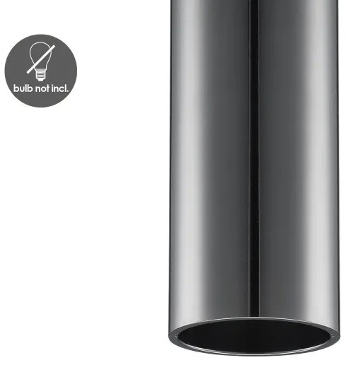 Luster na lanku SAGA 1xE27/40W/230V čierna