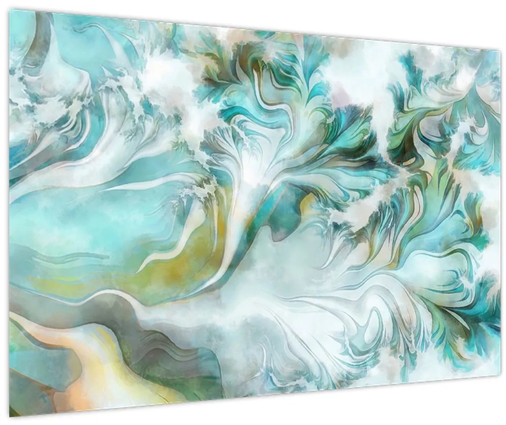 Obraz - Maľba abstraktných vzorov (90x60 cm)