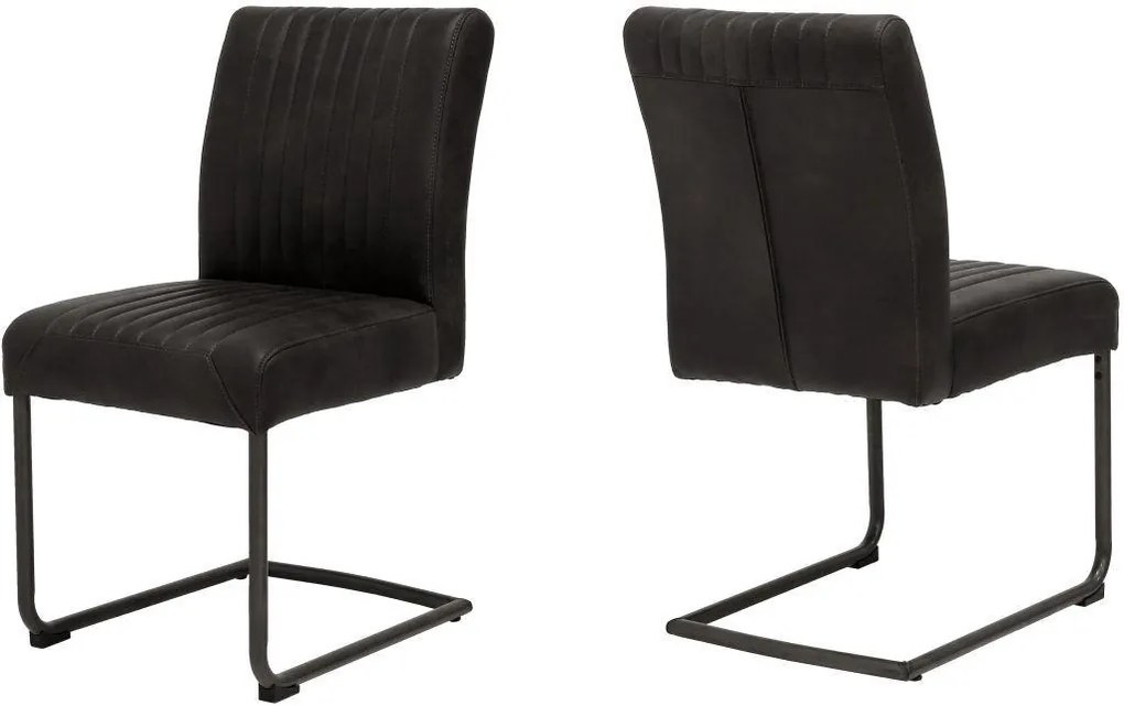 Dizajnová stolička Karla / čierna