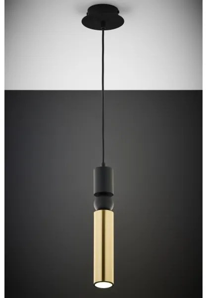 Jupiter 2006 - Luster na lanku ALAS 1xGU10/10W/230V zlatá/čierna