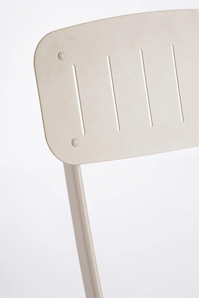 Béžová oceľová záhradná jedálenská súprava pre 2 Yvonne – Bizzotto