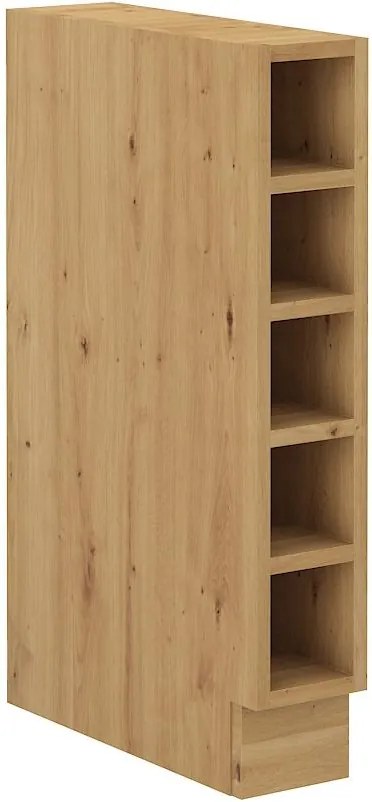 Dolný kuchynský regál Lucid 15 D OTW BB (korpus: dub artisan + front: mdf biela). Vlastná spoľahlivá doprava až k Vám domov. 1134627