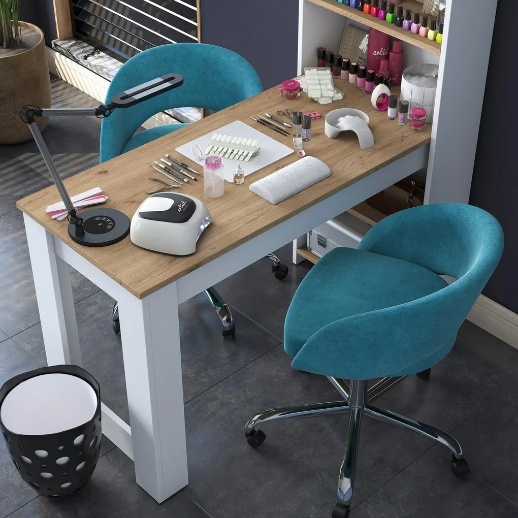 Toaletný stolík Milano White and Walnut