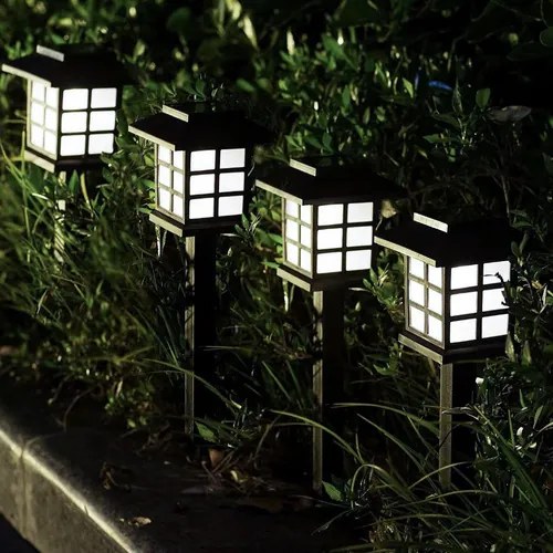 Solárna záhradná lampa - 6 kusov