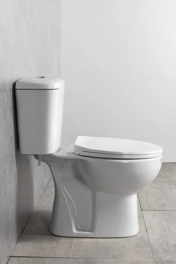 Aqualine MANUEL WC kombi, dvojtlačidlo 3/6l, spodný odpad, biela PS8814