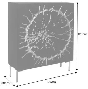 Komoda 43479 100cm Circle Drevo Mango - Komfort-nábytok