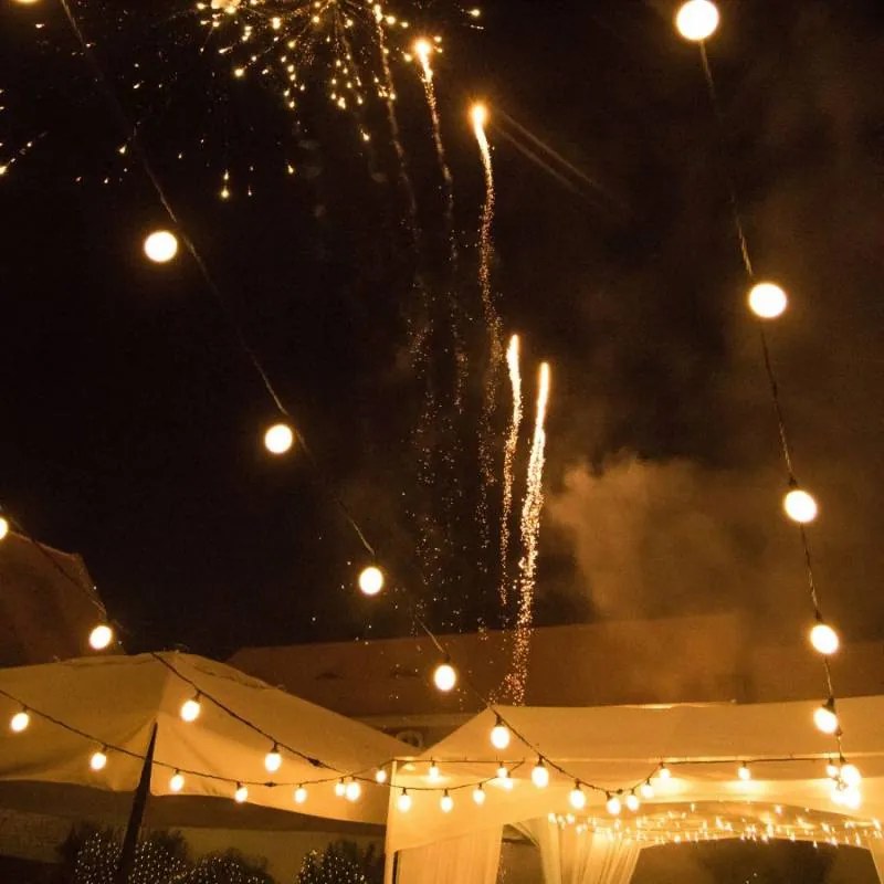 DECOLED Party osvětlení 5 m, 10 teple bílých LED, IP67