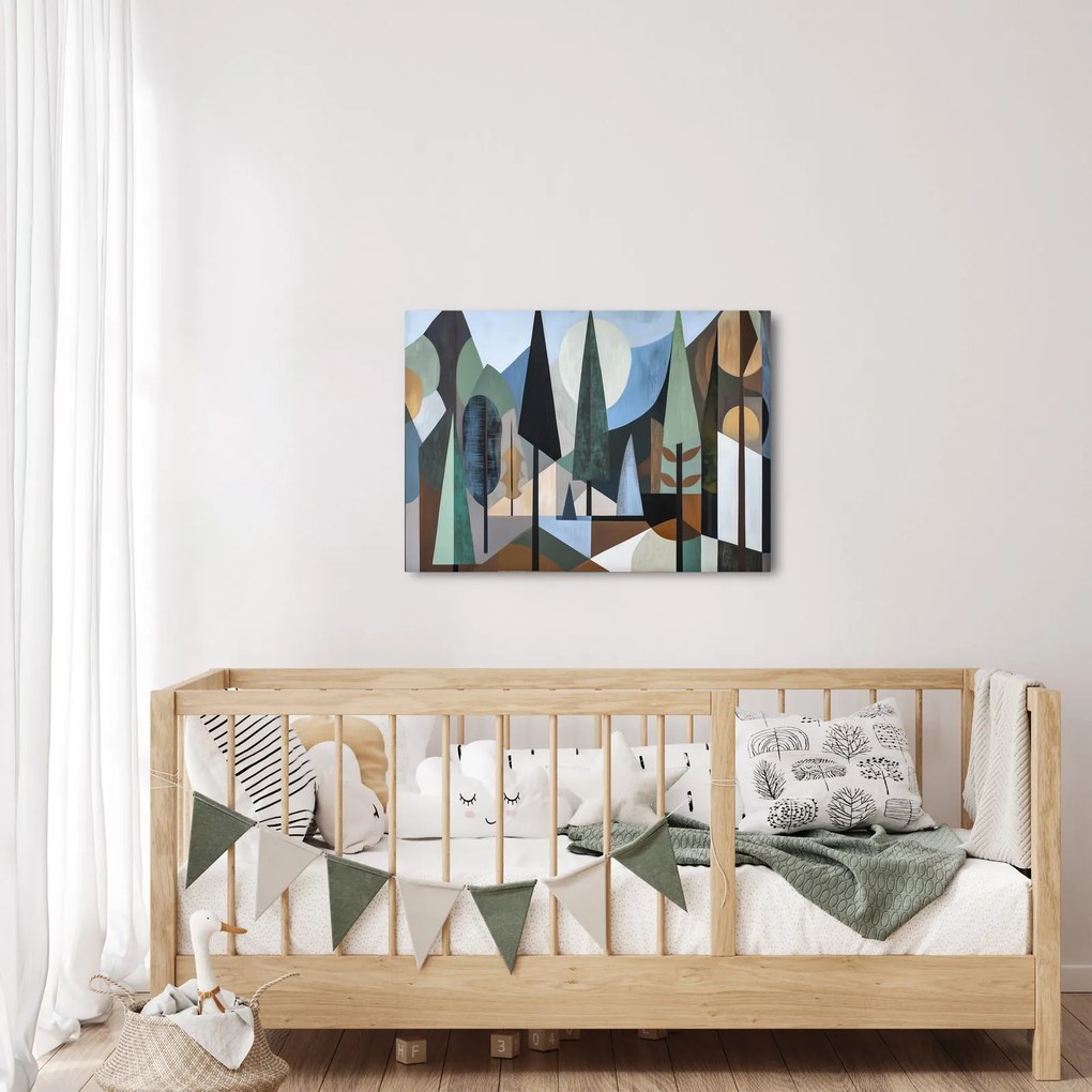 Obraz - Prírodná geometrická abstrakcia II. (70x50 cm)