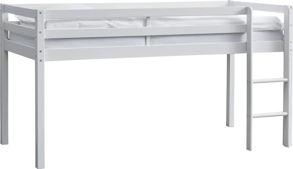 Vyvýšená posteľ ACTIMA 90x200 cm biela