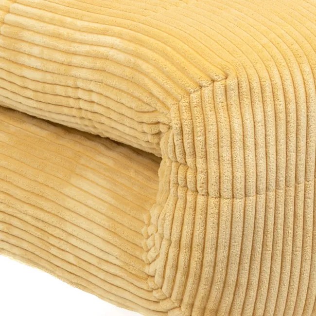 Pohovka SOLACE rozkladacia, menšestrová horčicová 871646