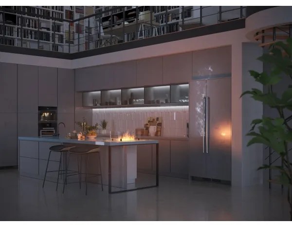 InFire - Vstavaný BIO krb 8,5x60 cm 3,5kW čierna