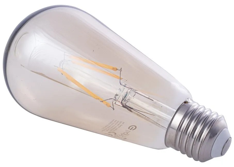 Dekoračná LED žiarovka E27 teplá 2700k 4w 400 lm jantárová