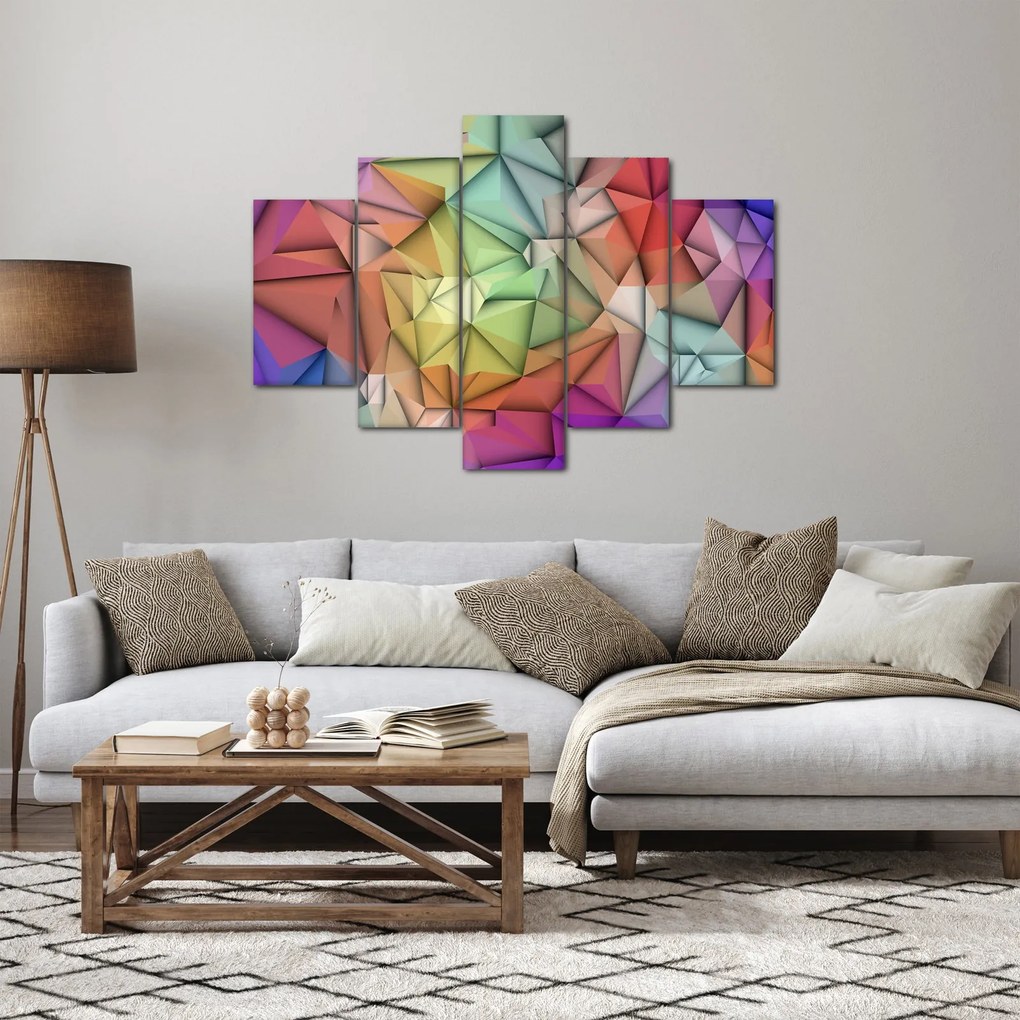 Obraz - Polygonálna abstrakcia (150x105 cm)
