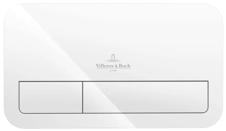 Villeroy & Boch Villeroy Boch - Inštalačný systéme ViConnect + tlačidlo biele + závesné WC 370x530mm, DirectFlush + sedátko s poklopom SoftClosing SET 2