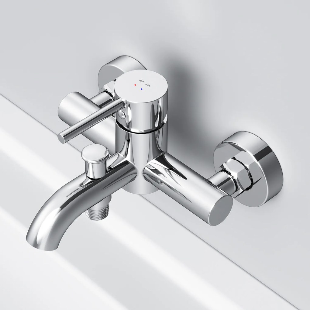 Vaňová a sprchová batéria AM.PM Spike FPA10000 jednopáková, chróm