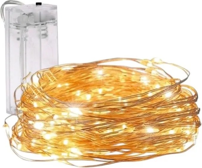 Vianočná svetelná reťaz 20 LED, teplá biela