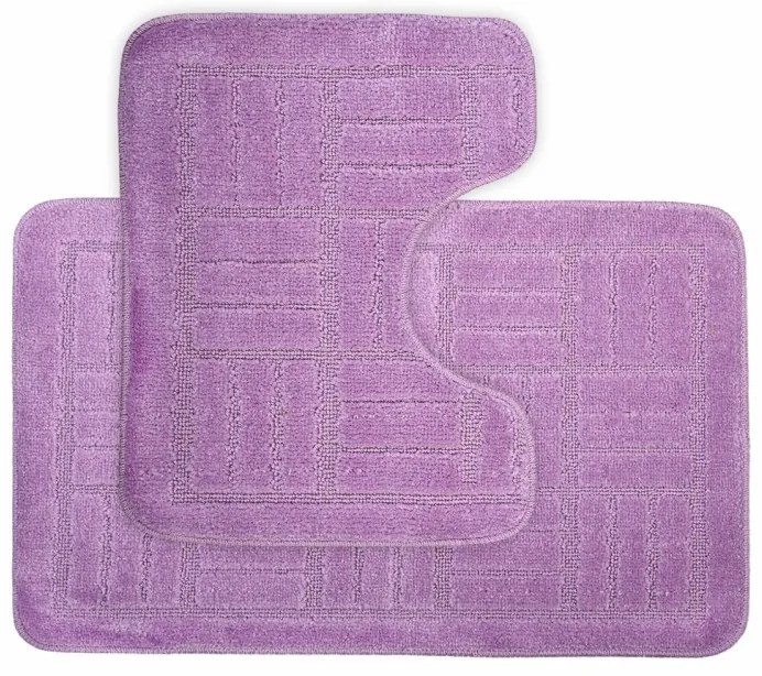 Kúpeľňové predložky set 2 kusov Tara fialové EMI