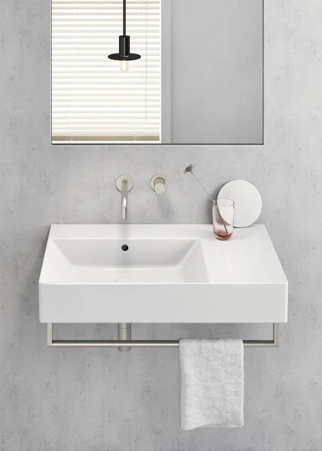 GSI GSI, KUBE X keramické umývadlo 45x35cm, brúsená spodná hrana, biela ExtraGlaze, 94859111
