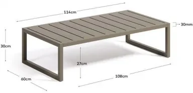 COMOVA záhradný konferenčný stolík Zelená