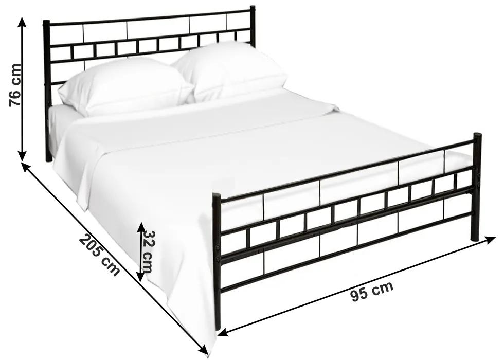 Jednolôžková posteľ 90 cm Timlu (s roštom). Vlastná spoľahlivá doprava až k Vám domov. 1017209