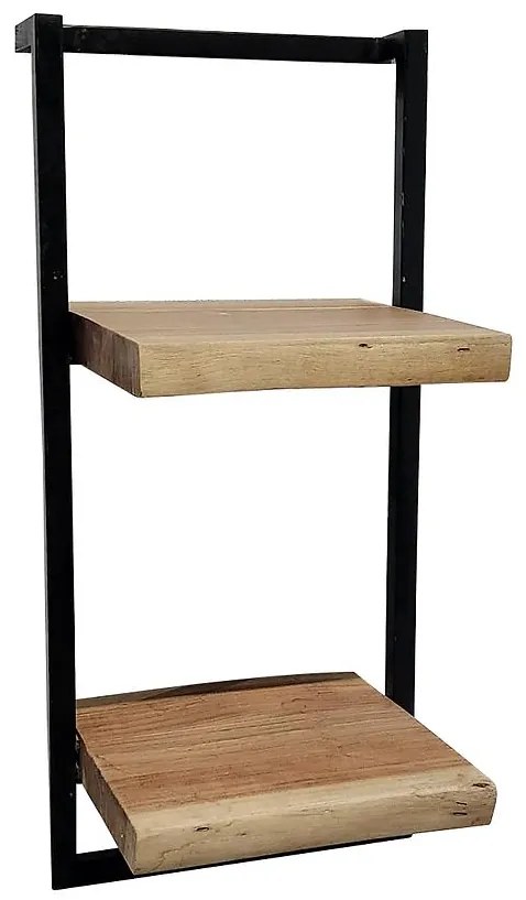 Polička BO SPEC-145-1 akácia/čierna