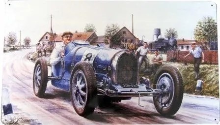 GLIX Bugatti No.2- plechová cedule