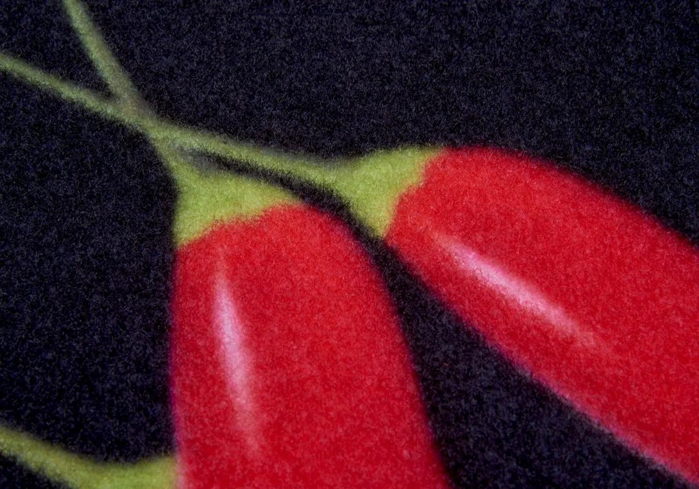 Hanse Home, Behúň Cook & Clean 105727 Black Red, 50x150, červená, kuchyňa