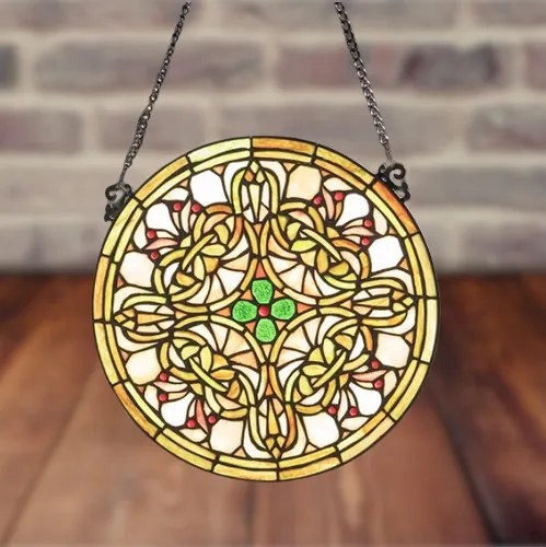 Vitrážový panel ŠTVORLÍSTOK 30 CM