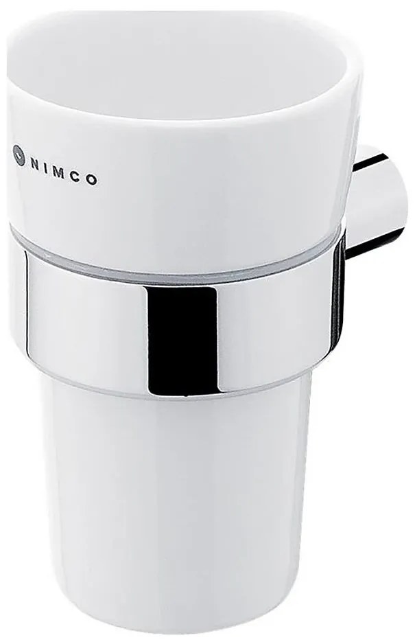 NIMCO BR 11058KU-26 - Nástenný stojanček na kefky BORMO biela/lesklý chróm